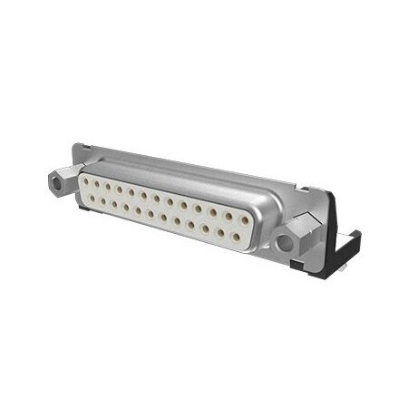 Fci D Subminiature Connector, 25 Contact(S), Female, 0.109 Inch Pitch, Solder Terminal, Hole .122 DB25S565MTLF